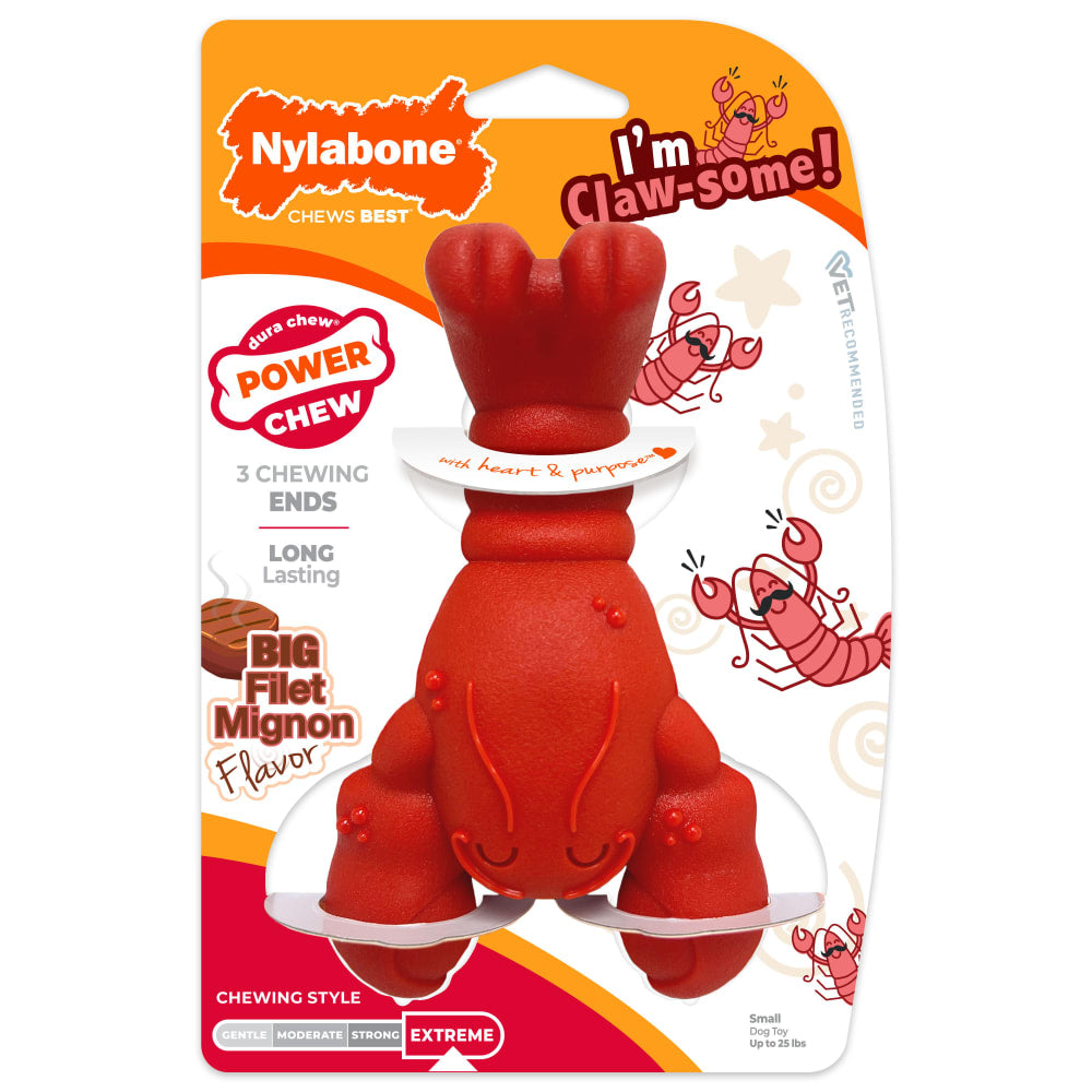 Nylabone Lobster Dog Toy Med