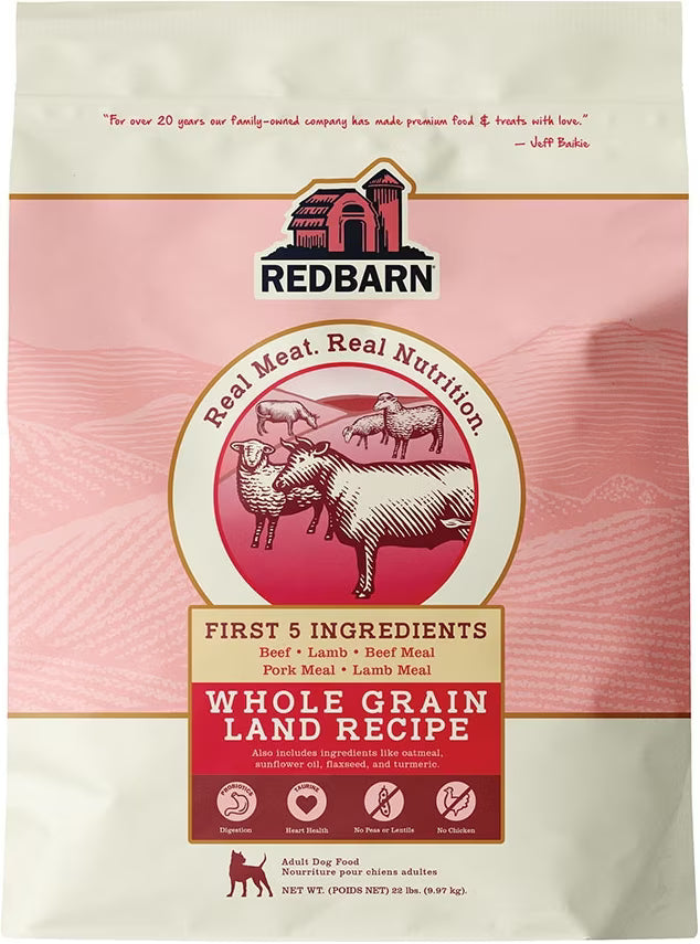 Redbarn Whole Grain Land Recipe Dry Dog Food 4lb