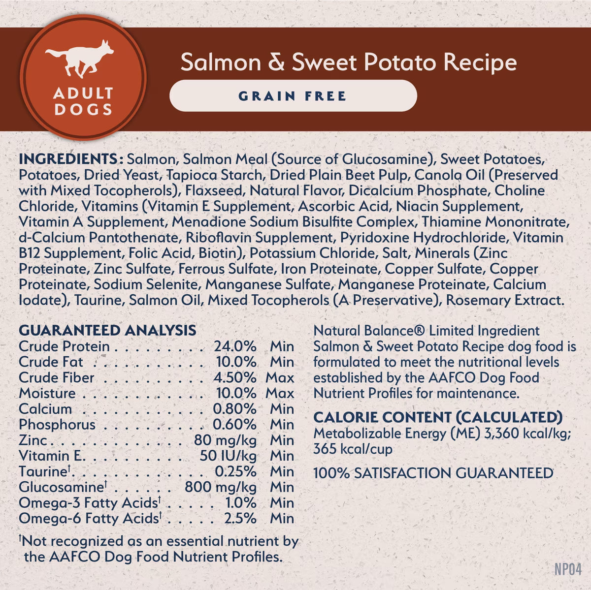 Natural Balance Grain-Free Salmon & Sweet Potato Recipe Dry Dog Food 12lb