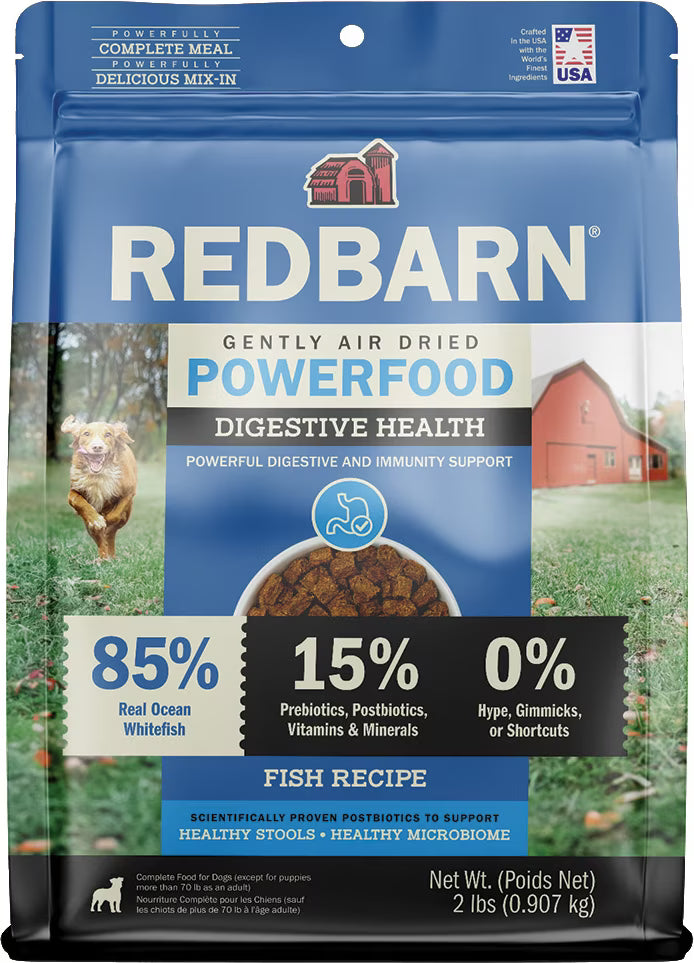 Redbarn Powerfood Digestive Health Fish Gently Air Dried Dog Food 2lb