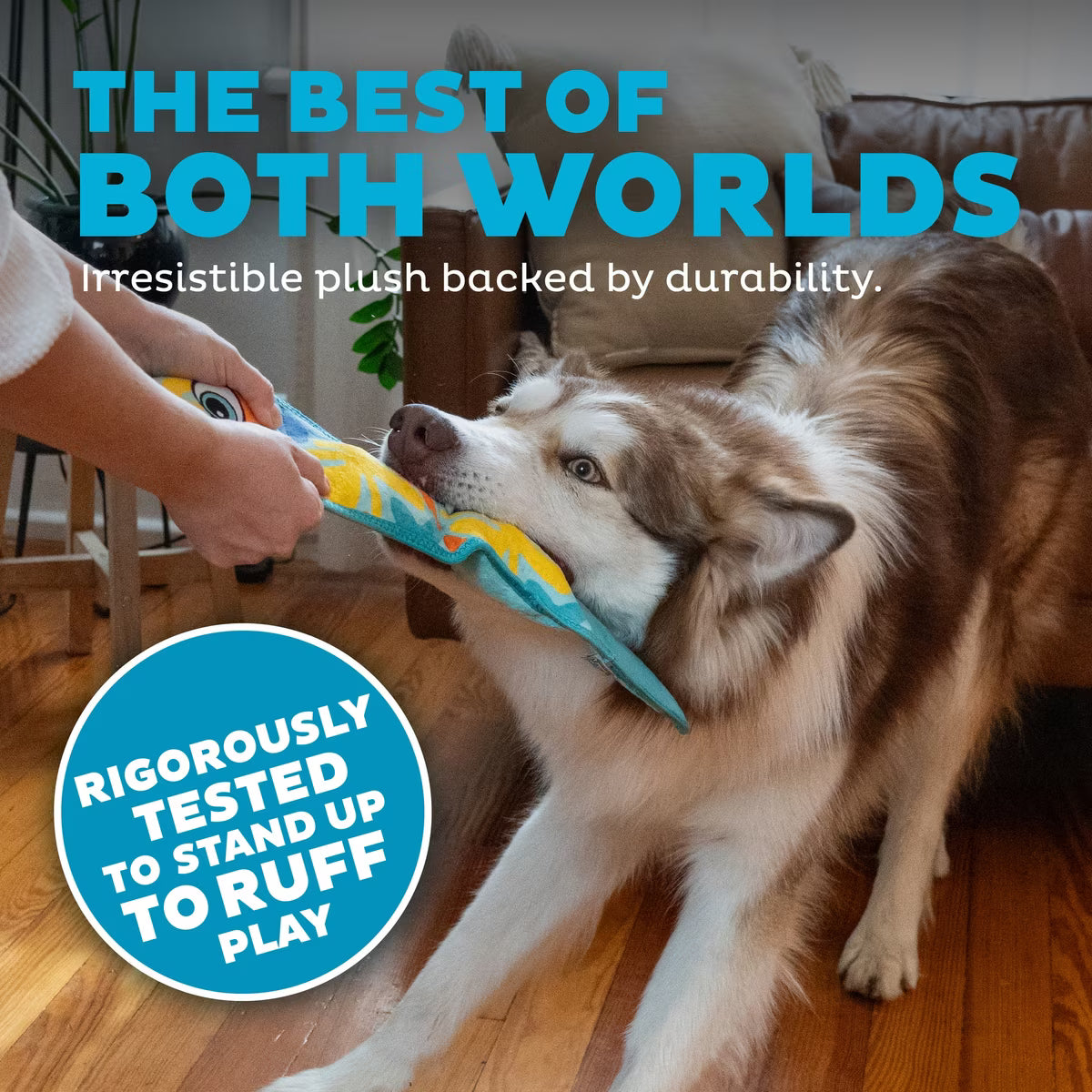 Outward Hound Tough Skinz Snake Dog Toy