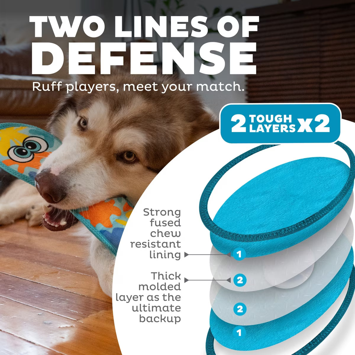Outward Hound Tough Skinz Snake Dog Toy