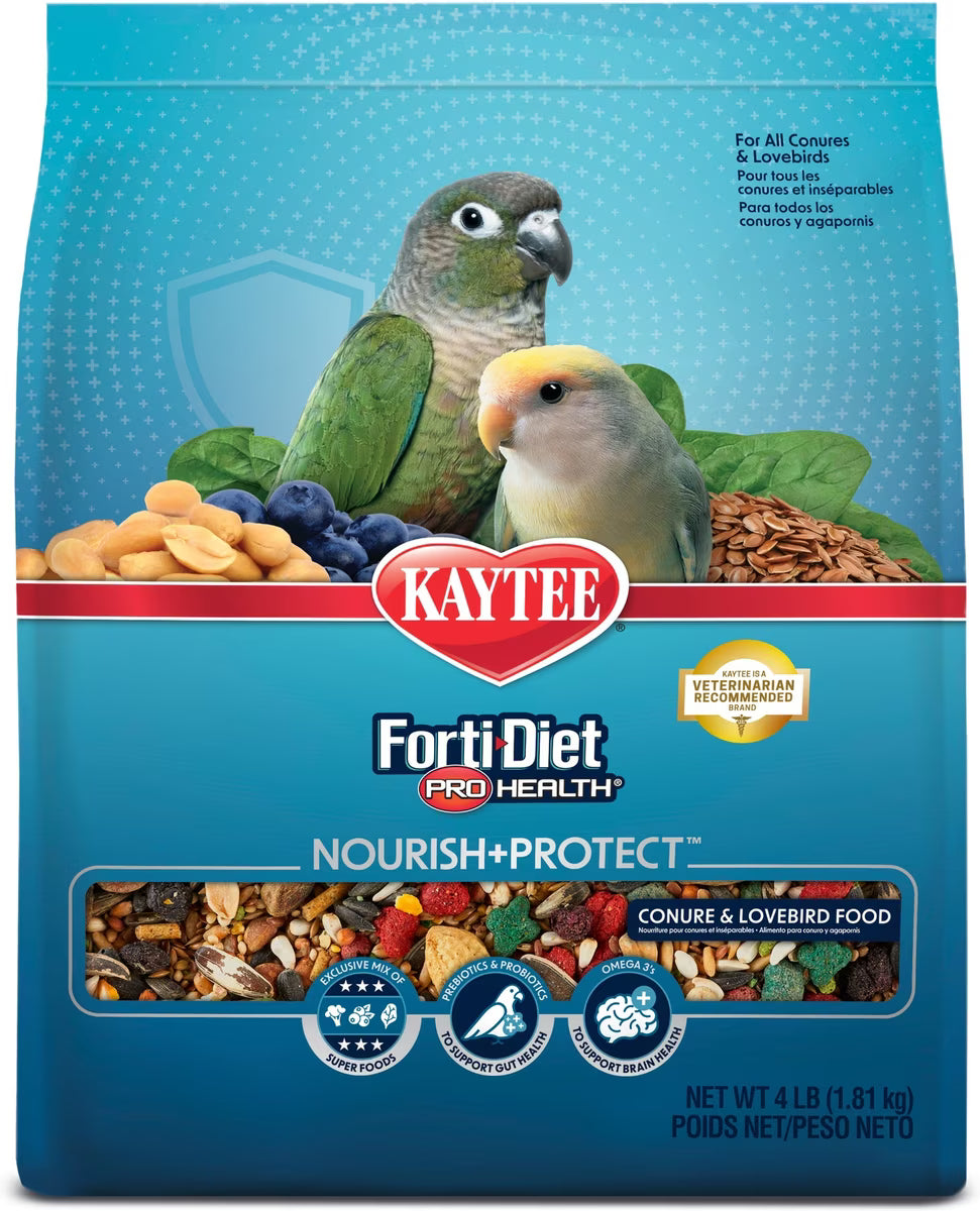 Kaytee Forti-Diet Pro Health Conure & Lovebird Food 4lb