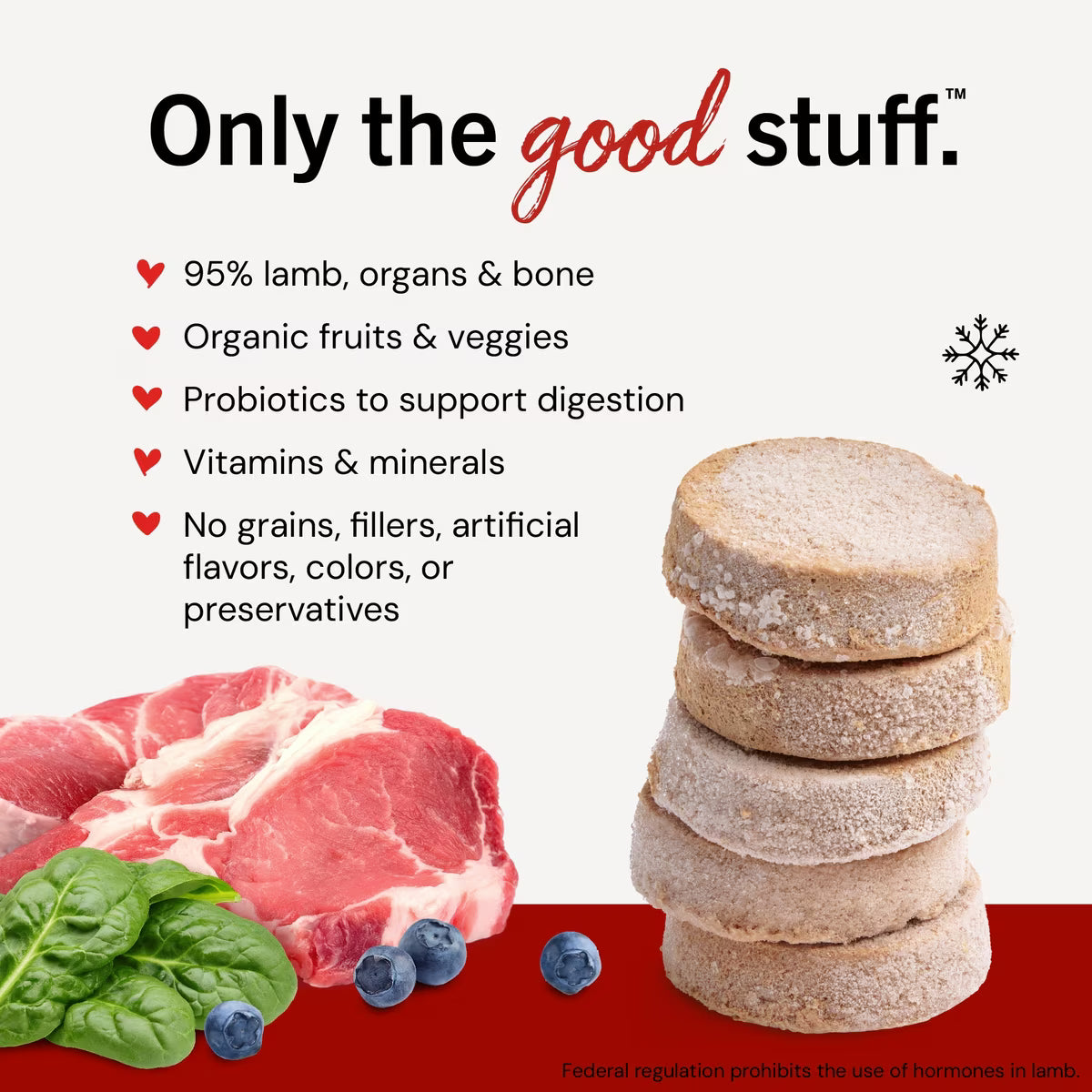 STELLA AND CHEWY'S Dandy Lamb Frozen Raw Dinner Patties for Dogs 3 lb