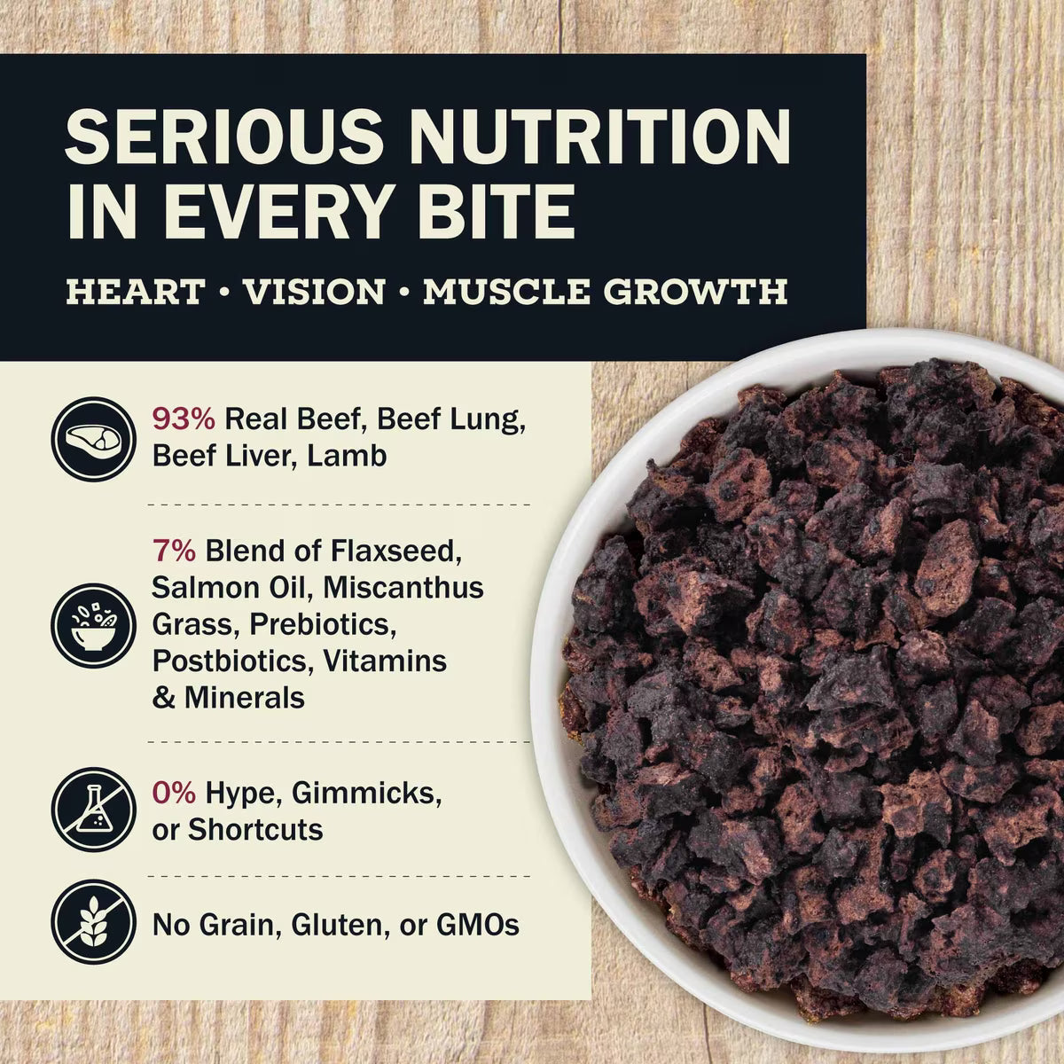 Redbarn Powerfood Healthy Puppy Beef & Lamb Grain-Free Gently Air-Dried Dog Food 2.5oz