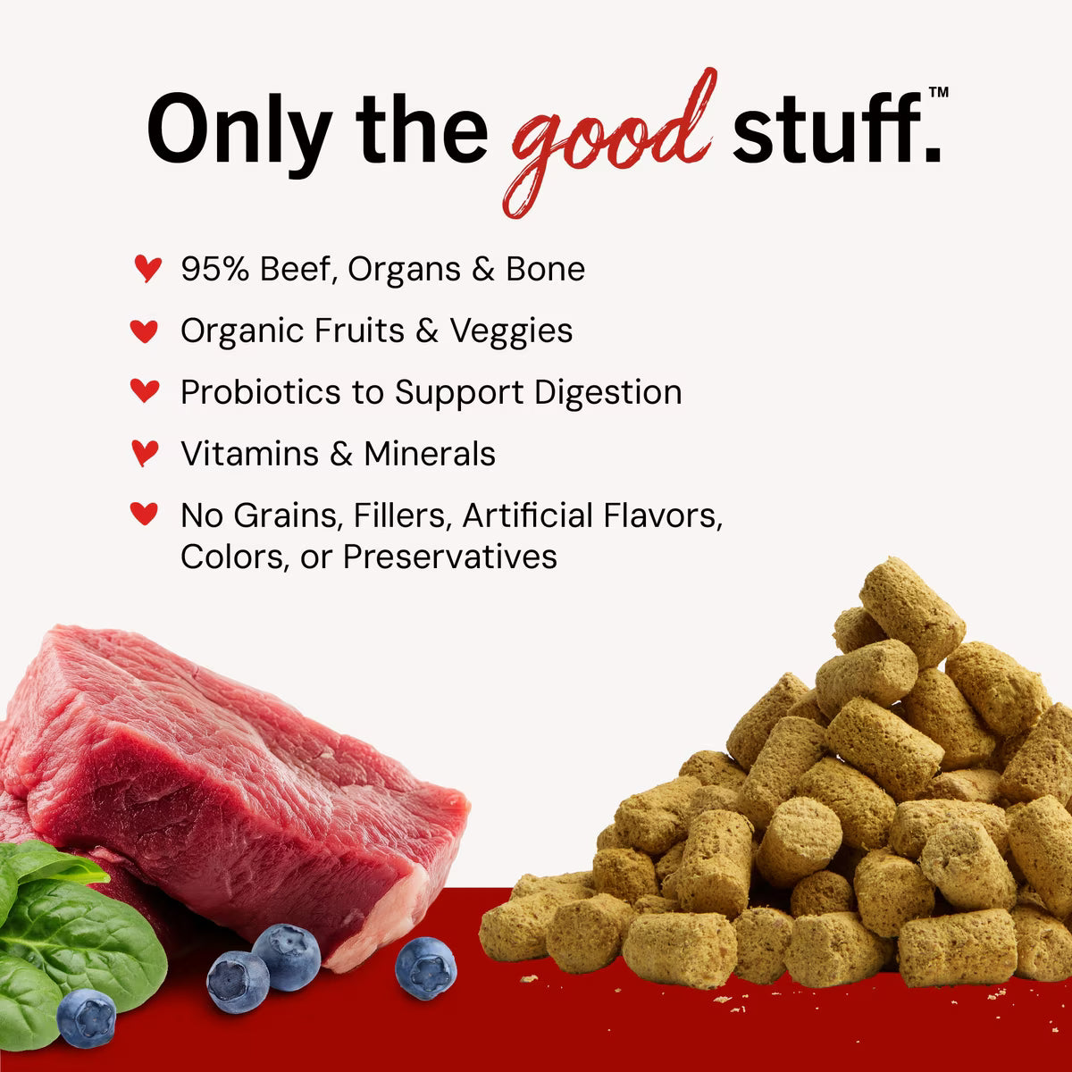 Stella & Chewy's Super Beef Meal Mixers Freeze-Dried Dog Food Topper 18oz