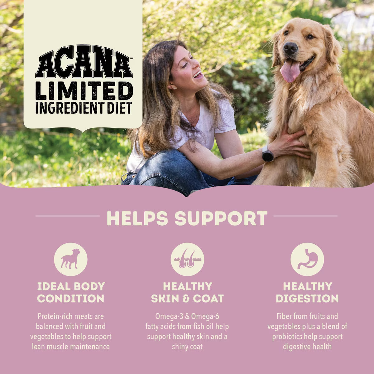 ACANA Singles Limited Ingredient Lamb & Apple Grain-Free Dry Dog Food 22.5LB