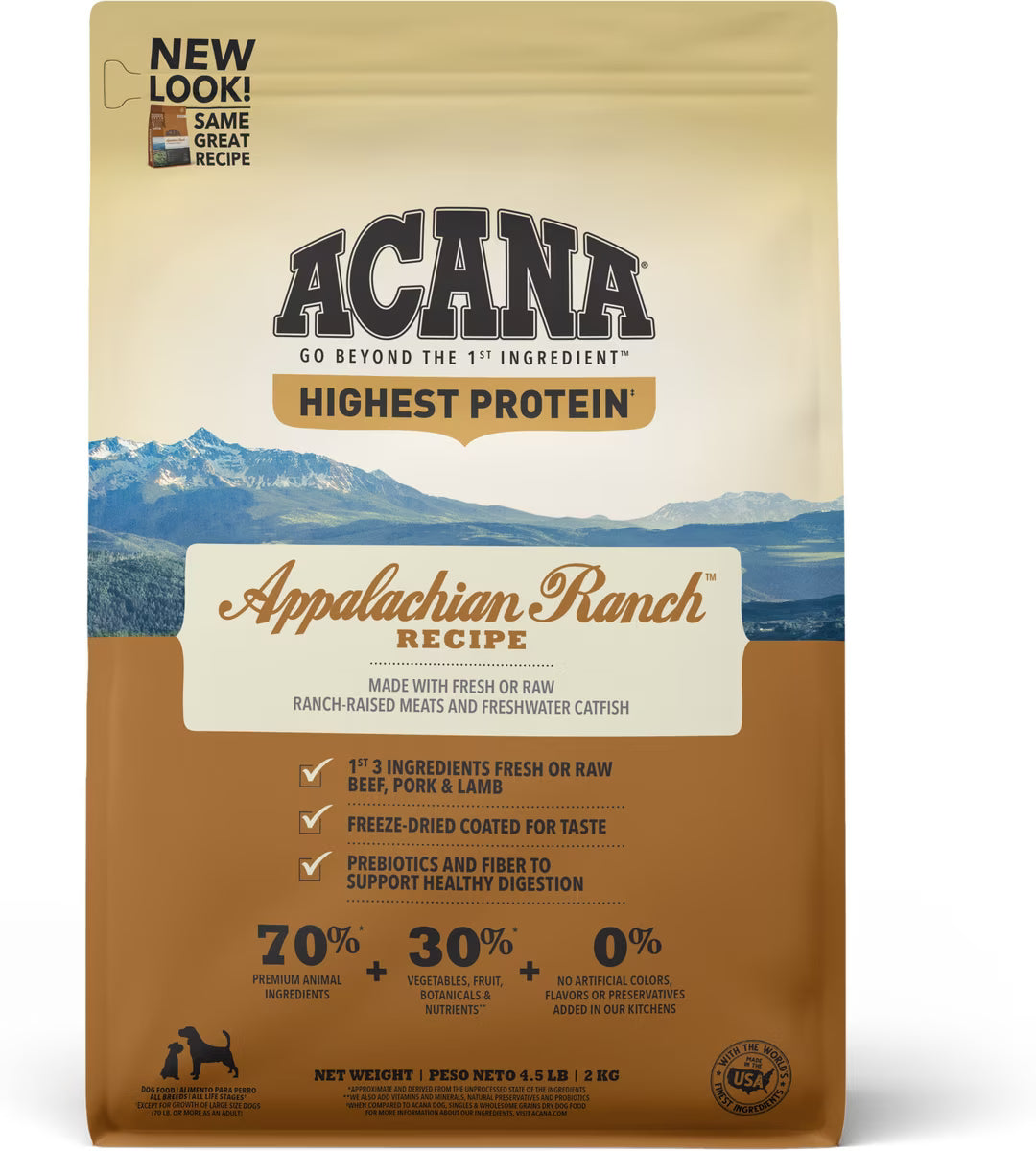ACANA Appalachian Ranch Grain-Free Dry Dog Food 4.5lb