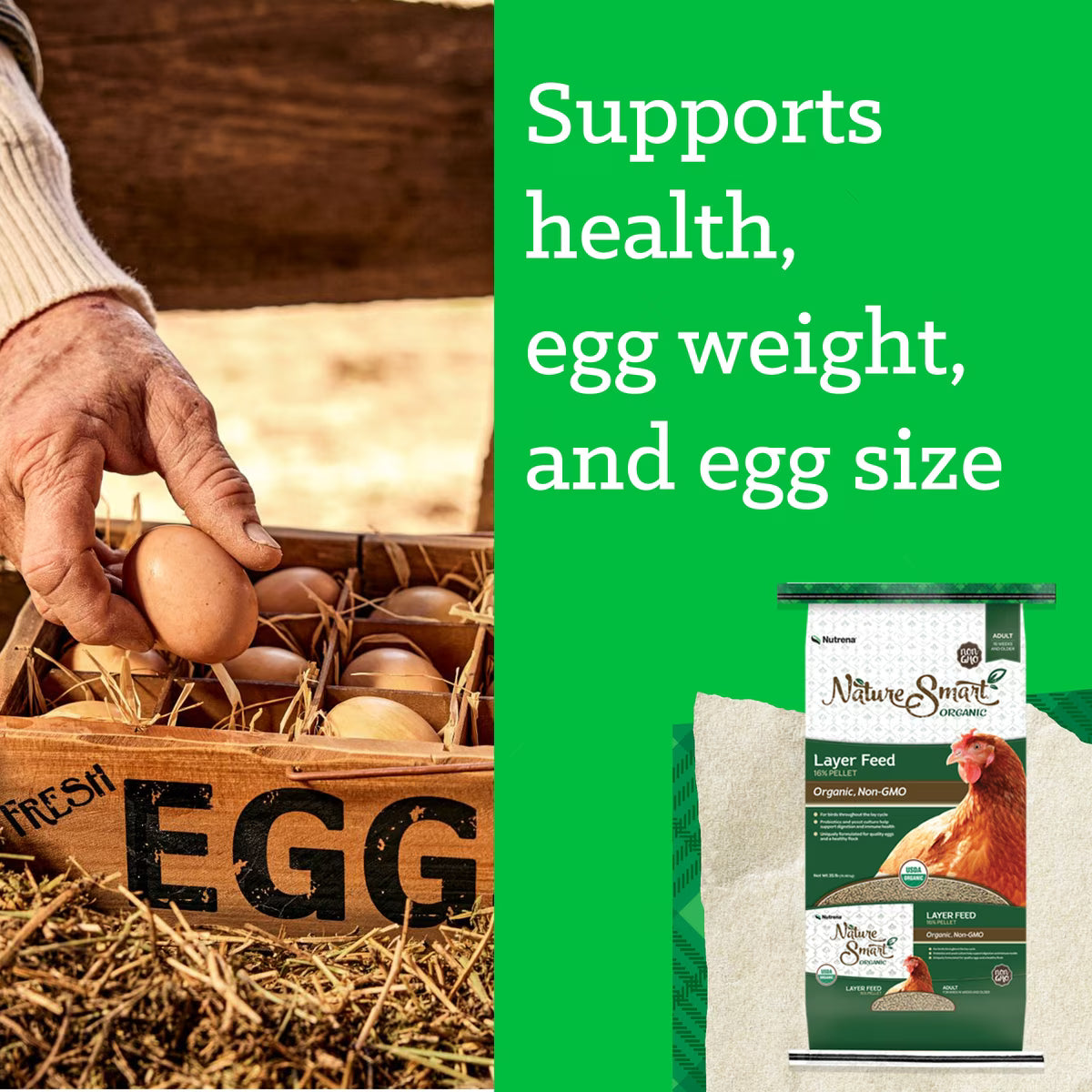 Nutrena Nature Smart Organic 16% Layer Pellet 35lb