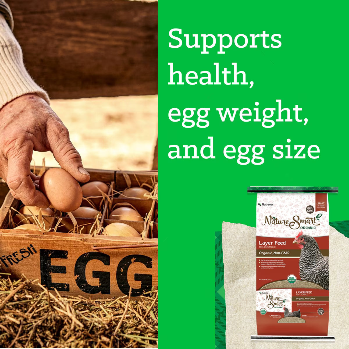 Nutrena Nature Smart Organic 16% Layer Crumble 35lb