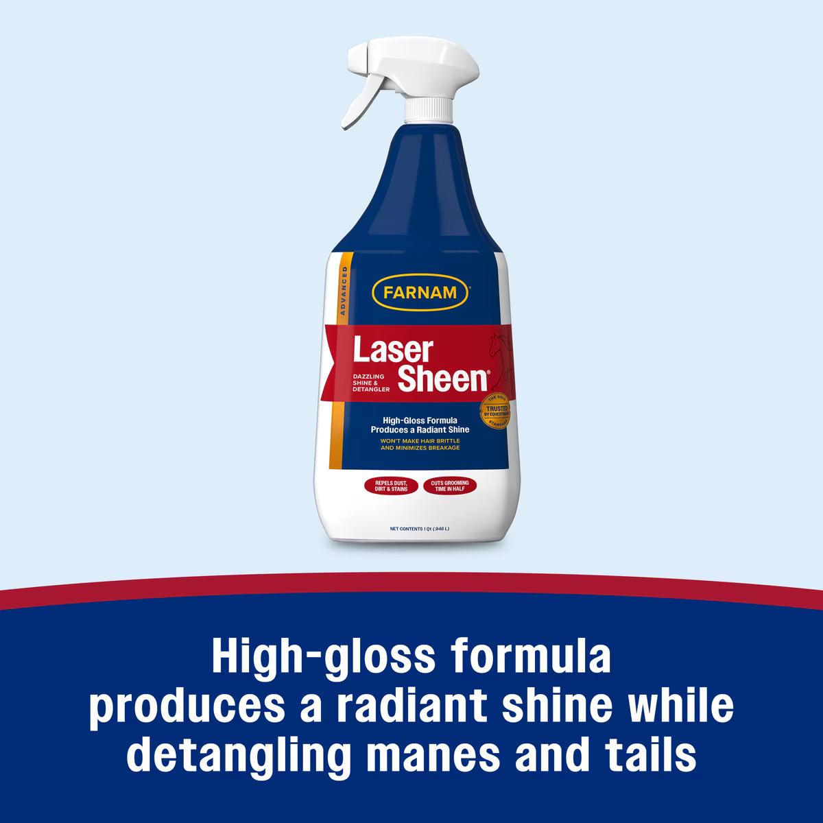 Farnam Laser Sheen Horse Shine & Detangler 32oz