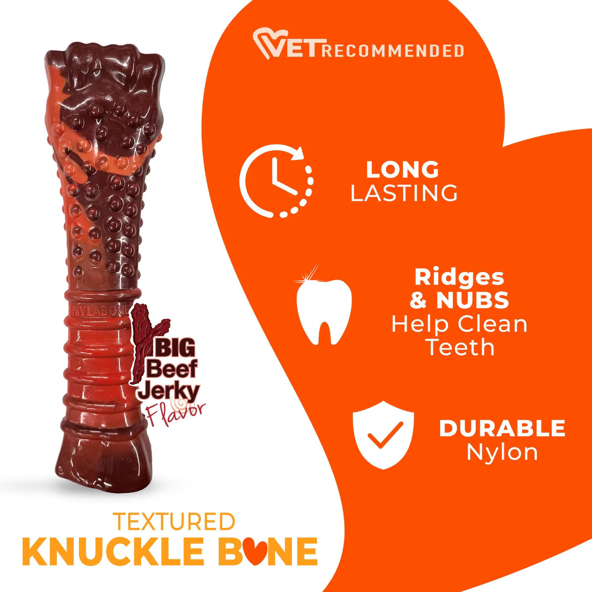 Nylabone Flavor Frenzy Power Dog Chew Beef Jerky Flavor XL