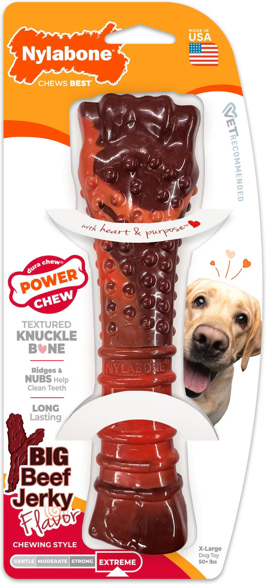 Nylabone Flavor Frenzy Power Dog Chew Beef Jerky Flavor XL