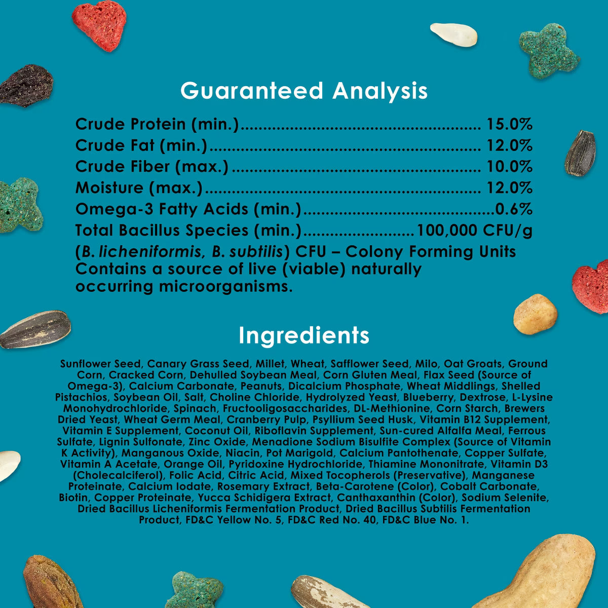Kaytee Forti-Diet Pro Health Conure & Lovebird Food 4lb