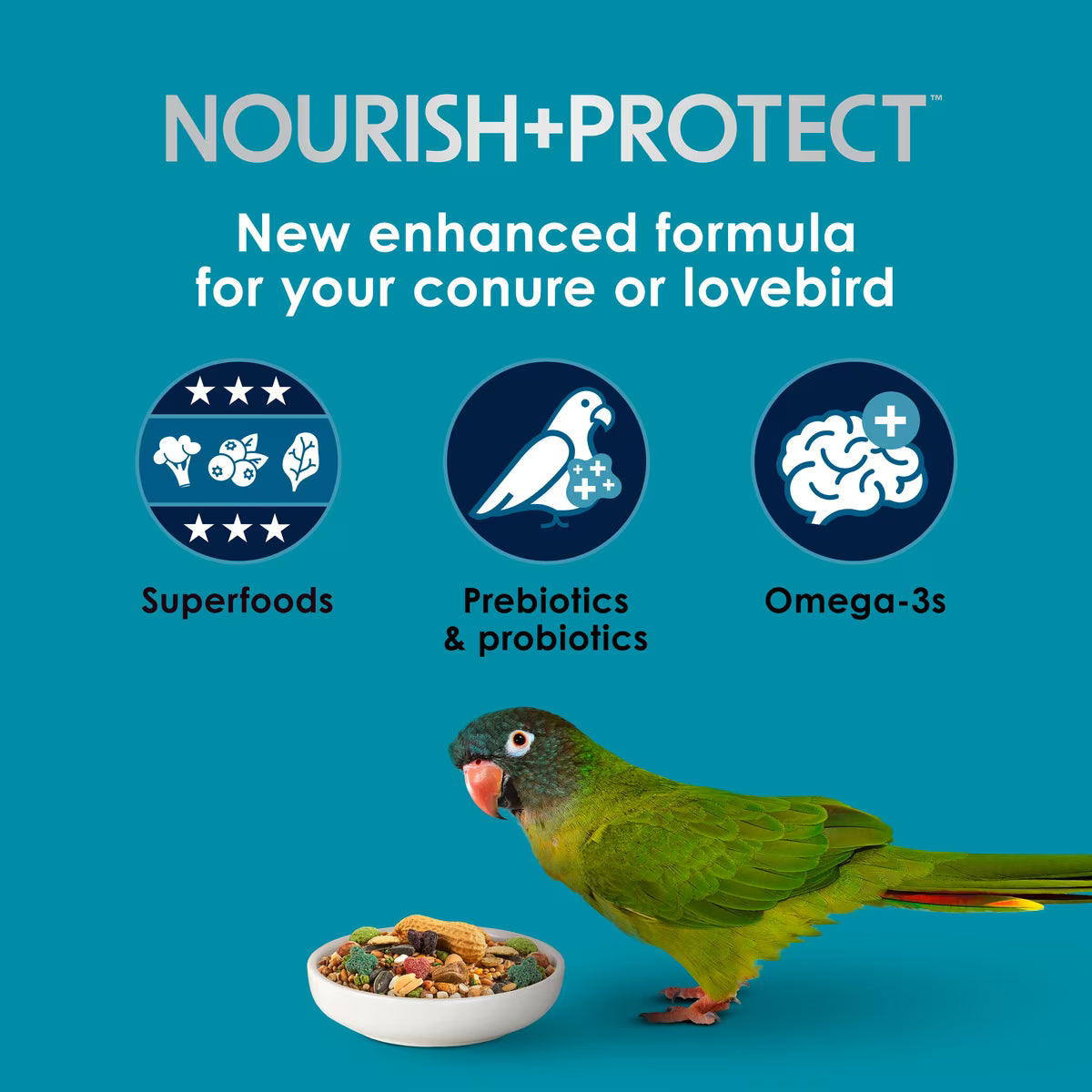 Kaytee Forti-Diet Pro Health Conure & Lovebird Food 4lb