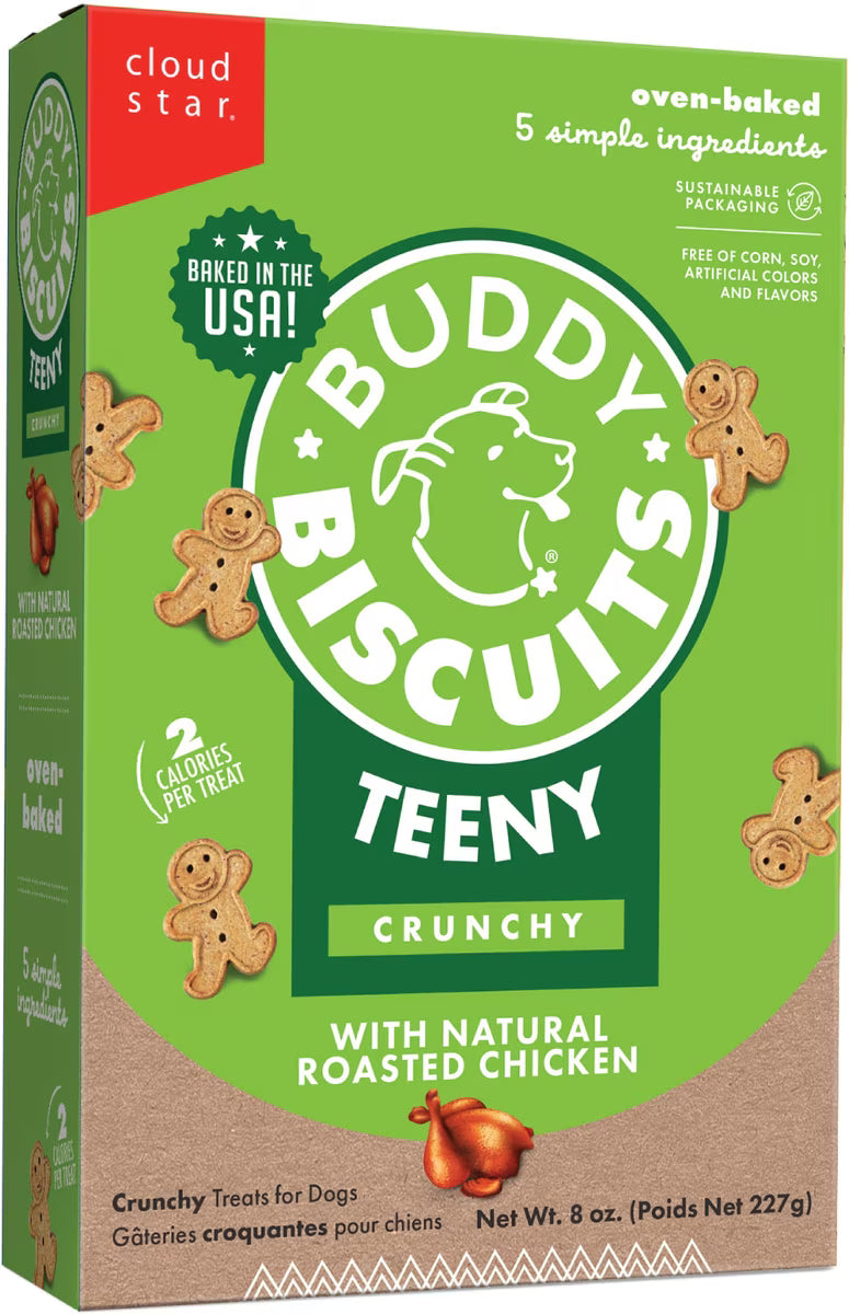 Buddy Biscuits Roasted Chicken Flavored Teeny Oven Baked Dog Biscuits 8oz