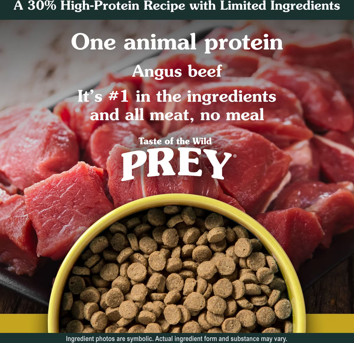 Taste Of The Wild Prey Angus Beef Recipe Dry Cat Food 6lb
