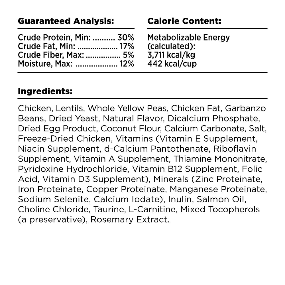 Bixbi Rawbble Fresh Chicken Recipe Grain-Free Dry Dog Food 4lb