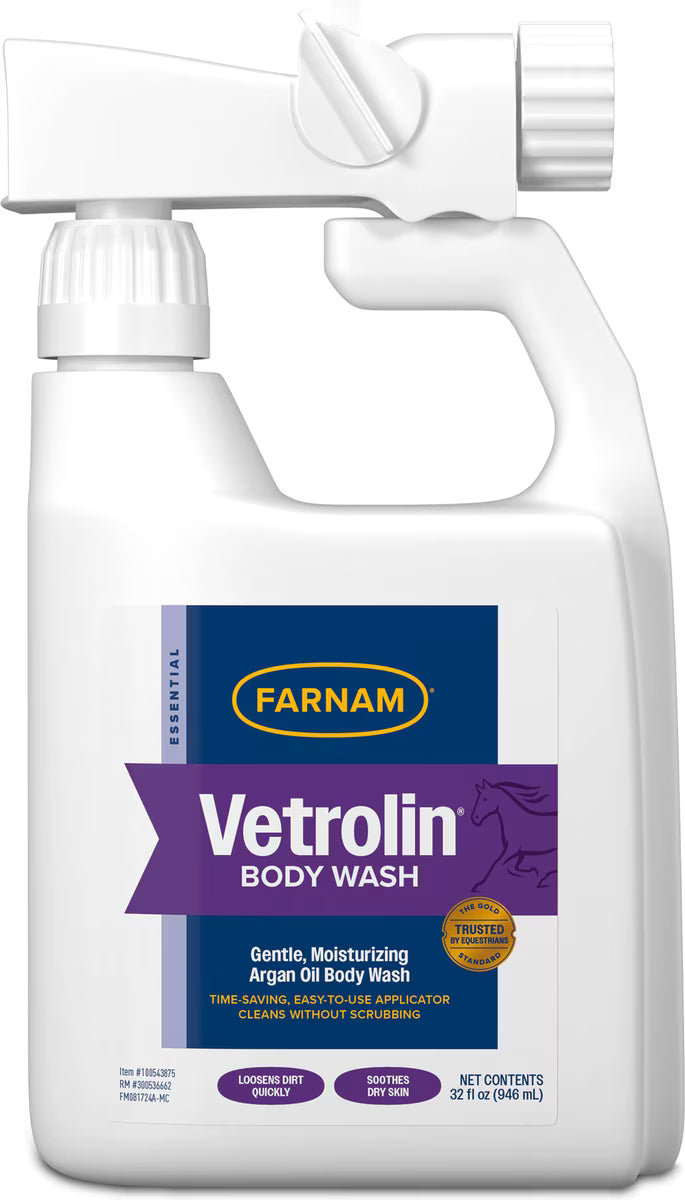 Farnam Vetrolin Gentle Moisturizing Body Wash for Horses 32oz