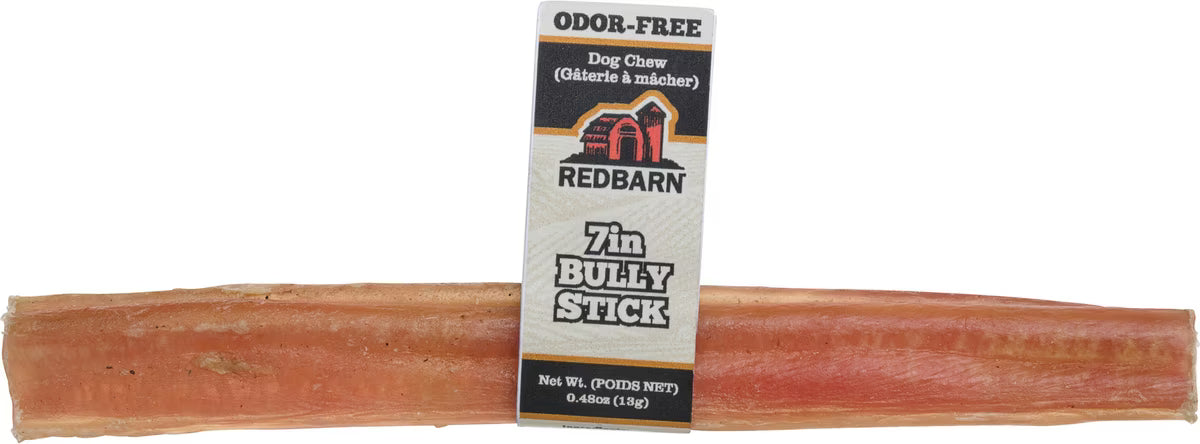 Redbarn 7" Odor-Free Bully Stick Dog Treat