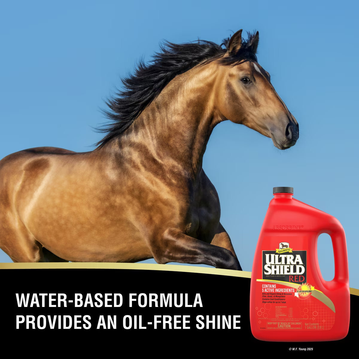 Absorbine UltraShield Red Insecticide & Repellent Horse Fly Spray 1 gallon
