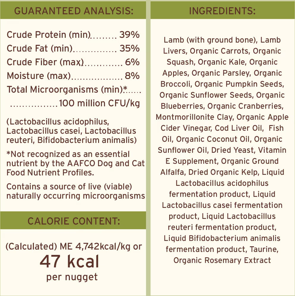 Primal Freeze-Dried Nuggets Lamb Formula for Dogs 5.5oz