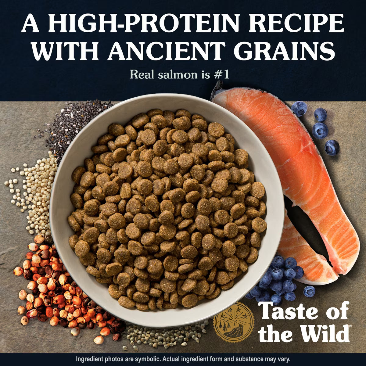 Taste of the Wild Ancient Stream All Life Stages Smoke-Flavored Salmon & Ancient Grains Recipe Dry Dog Food 14lb