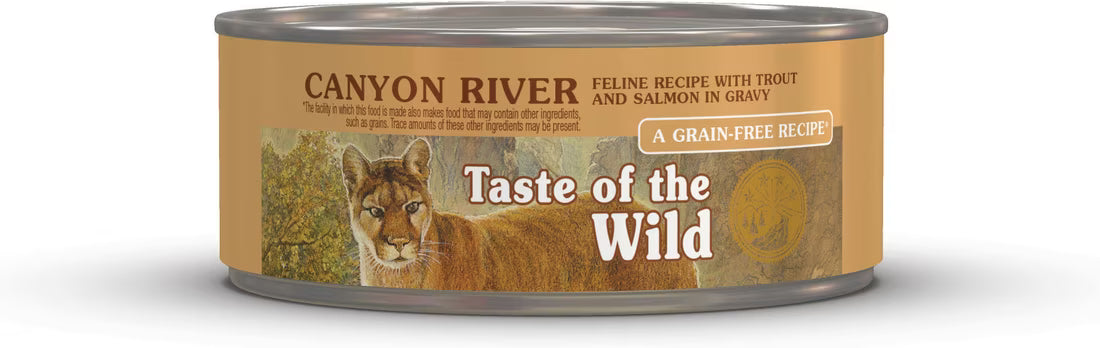 Taste of the Wild Canyon River Feline Recipe with Trout & Salmon in Gravy Canned Cat Food 3oz