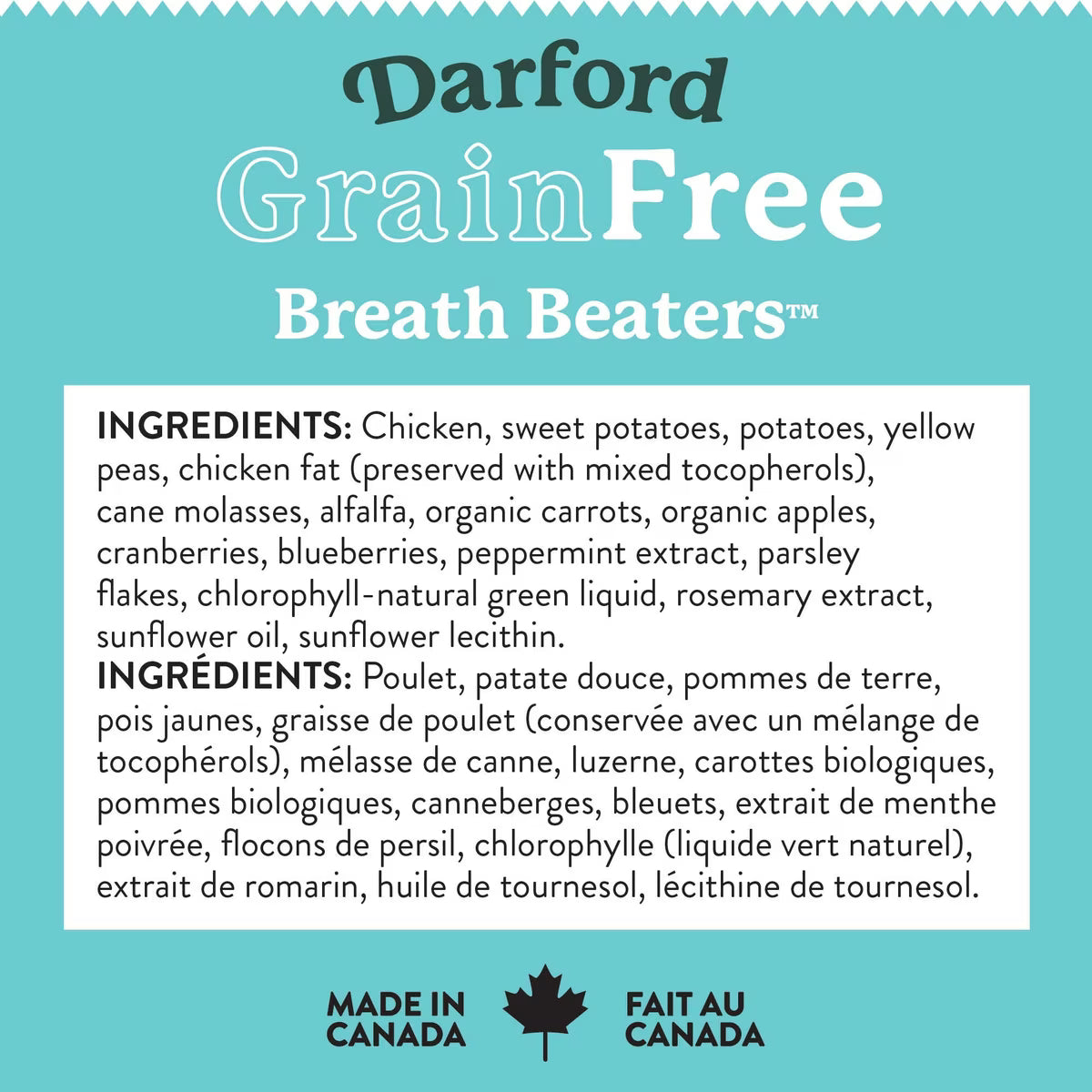 Darford Breath Beaters Grain-Free Dog Treats 12oz