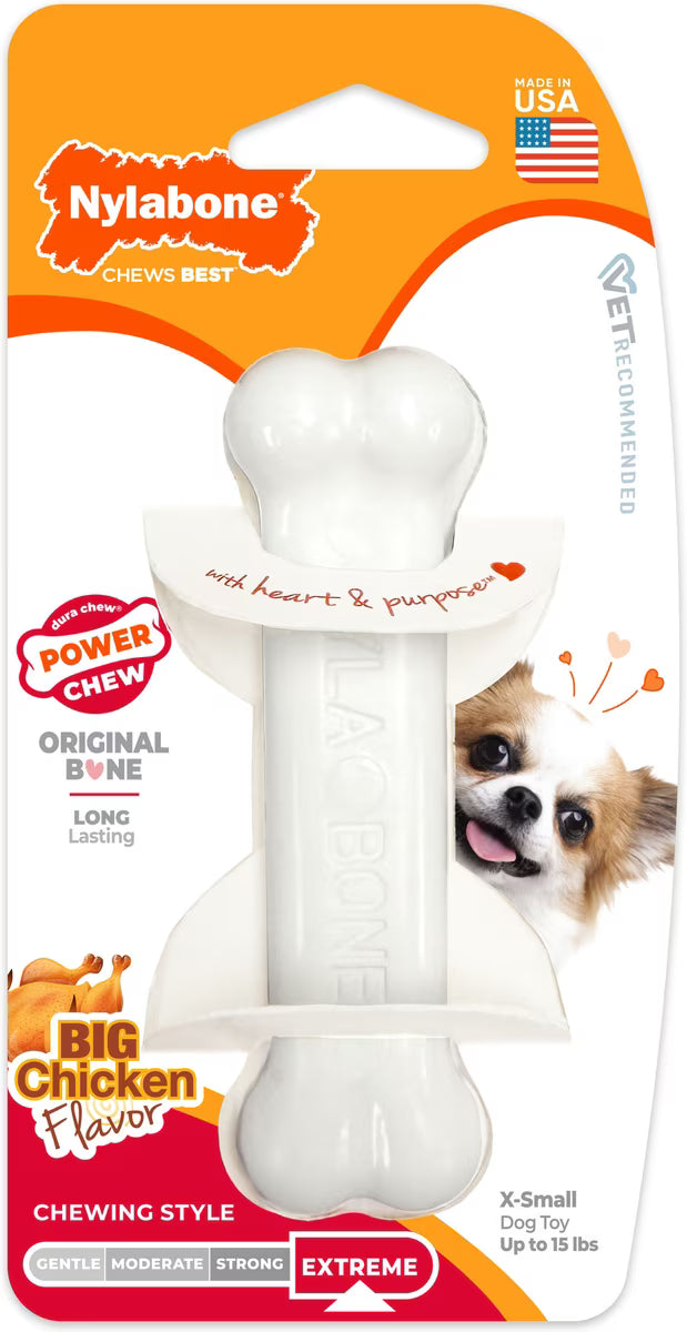 Nylabone Power Dog Chew Chicken Flavored Petite