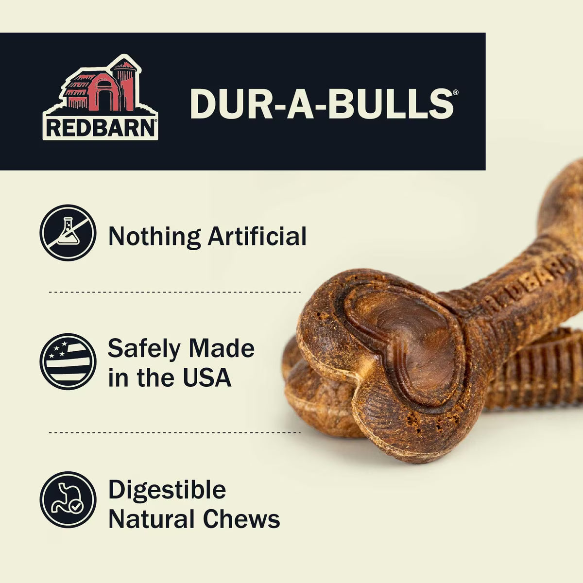 REDBARN Dur-A-Bulls Bone BBQ 3ct