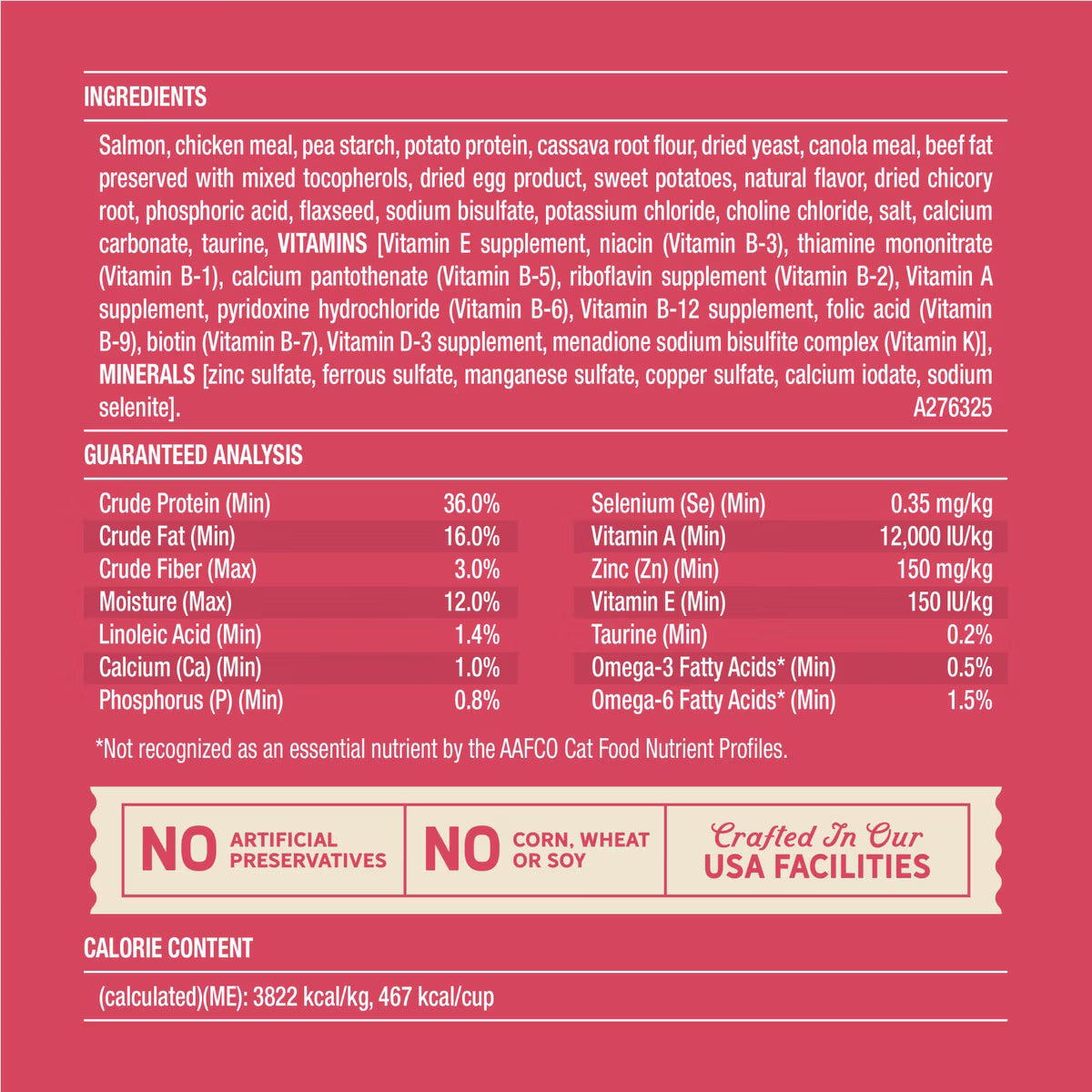 Merrick Purrfect Bistro Grain-Free Salmon & Sweet Potato Recipe Dry Cat Food 12lb