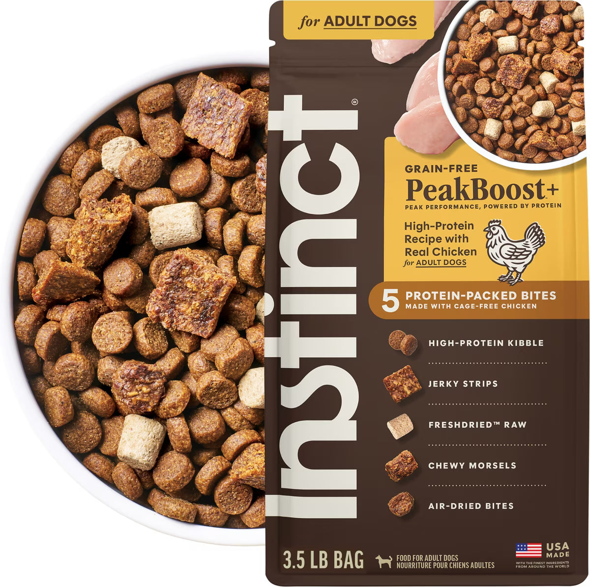 Instinct PeakBoost Grain-Free High-Protein Recipe with Real Chicken 3.5 lbs