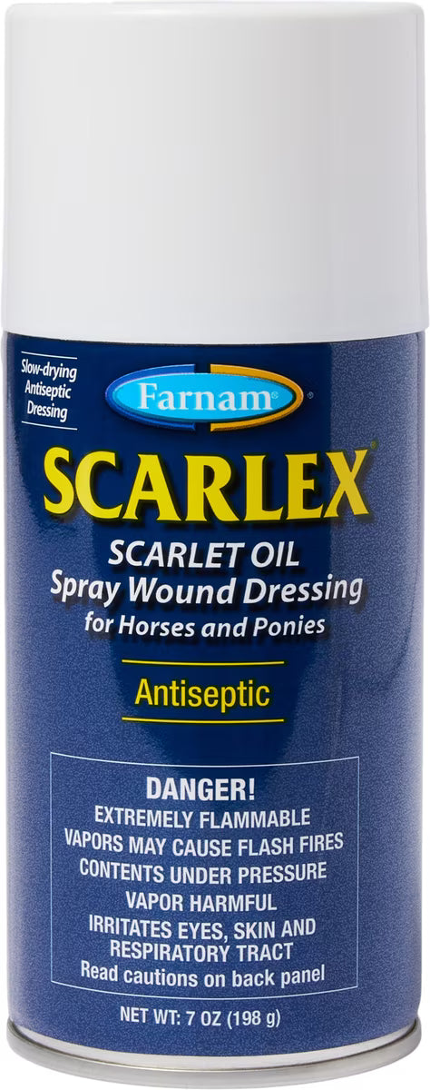Farnam Scarlex Scarlte Oil Spray Wound Dressing for Horses 5oz