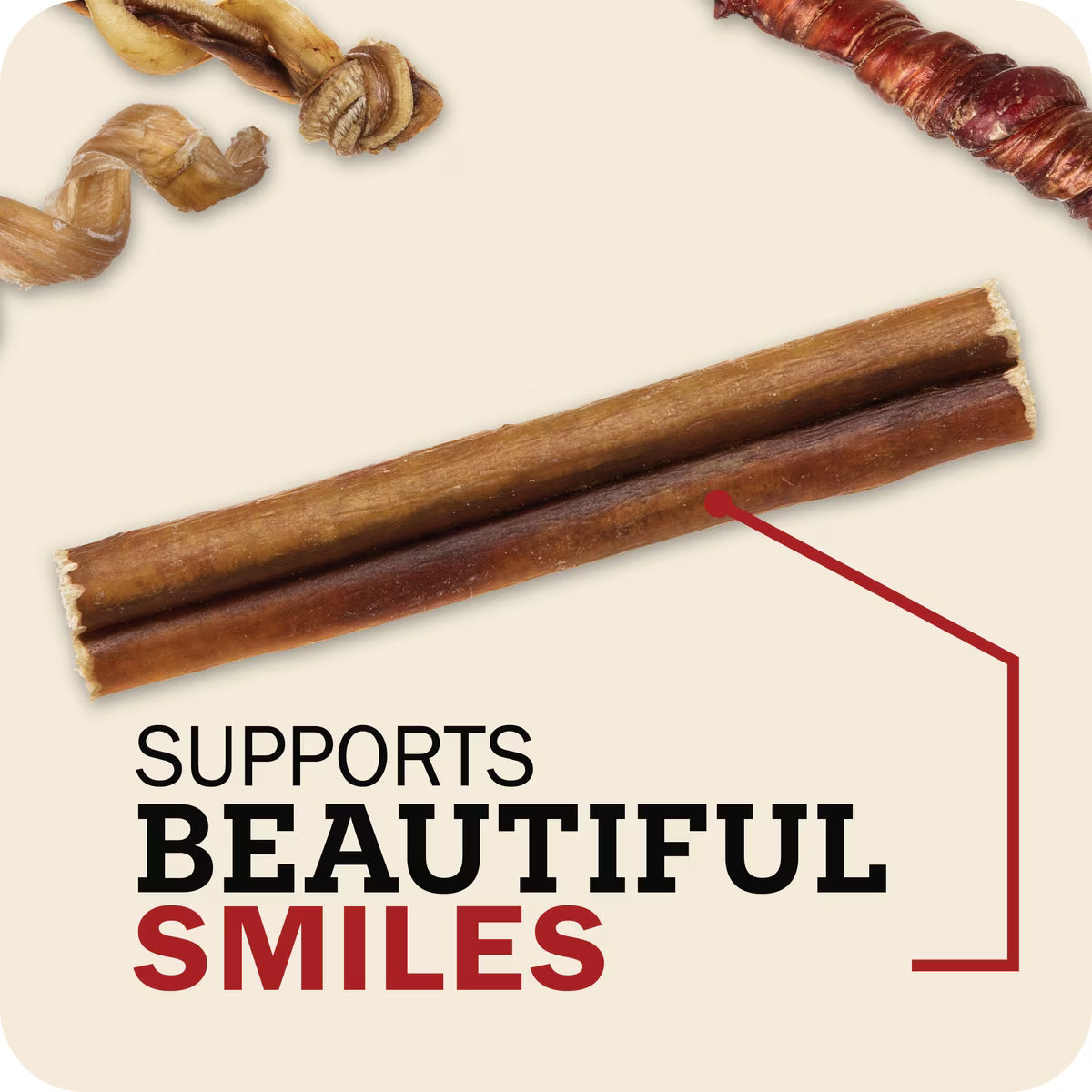 Redbarn 7" Odor-Free Bully Stick Dog Treat