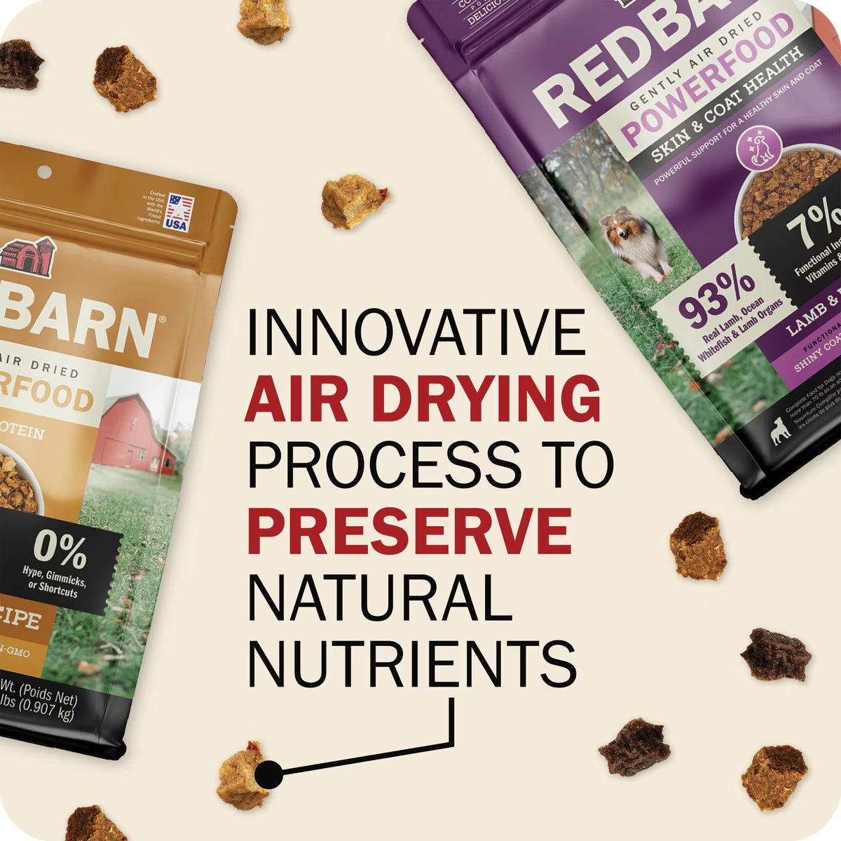 Redbarn Powerfood Digestive Health Fish Gently Air Dried Dog Food 2lb