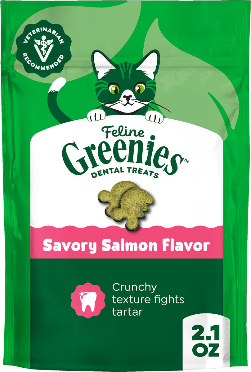FELINE GREENIES SALMON 2.5