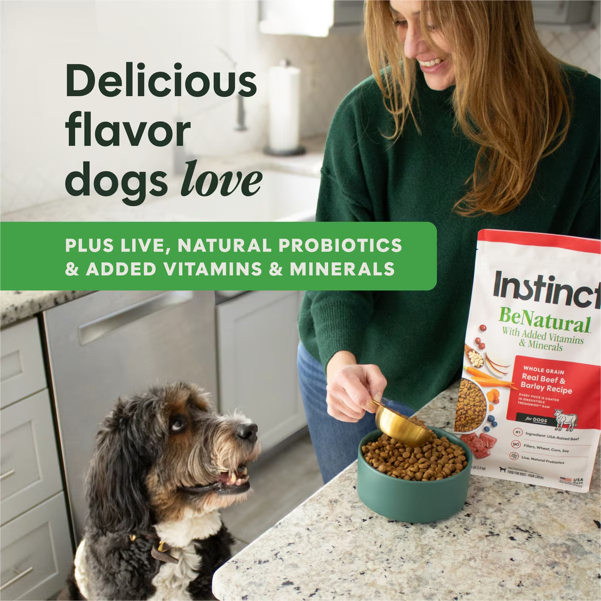 Instinct BeNatural Adult Real Chicken & Brown Rice Recipe Dry Dog Food 4.5 lbs