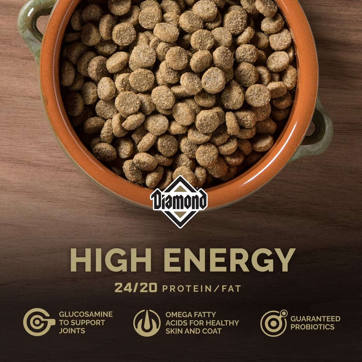 Diamond High Energy 24/20 for Highly Active Adult Dogs 50lb