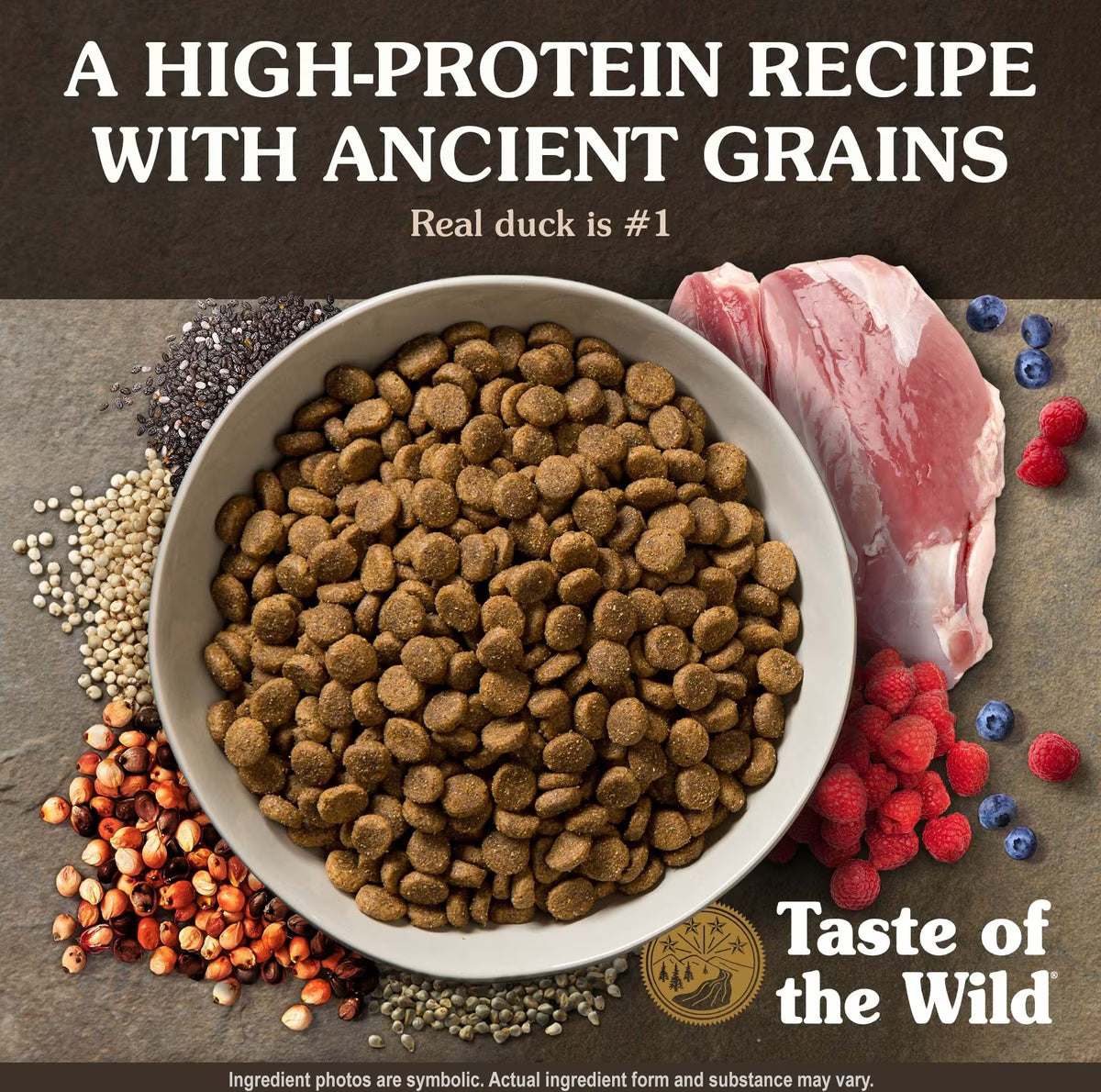Taste of the Wild Ancient Wetlands All Life Stages Roasted Fowl & Ancient Grains Recipe Dry Dog Food 5lb