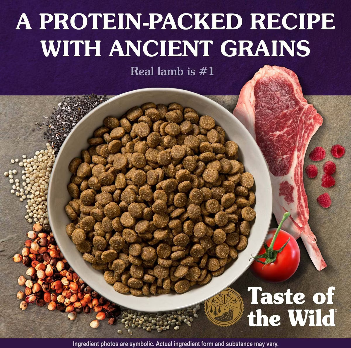 Taste of the Wild Ancient Mountain Roasted Lamb & Ancient Grains Recipe Dry Dog Food 14lb