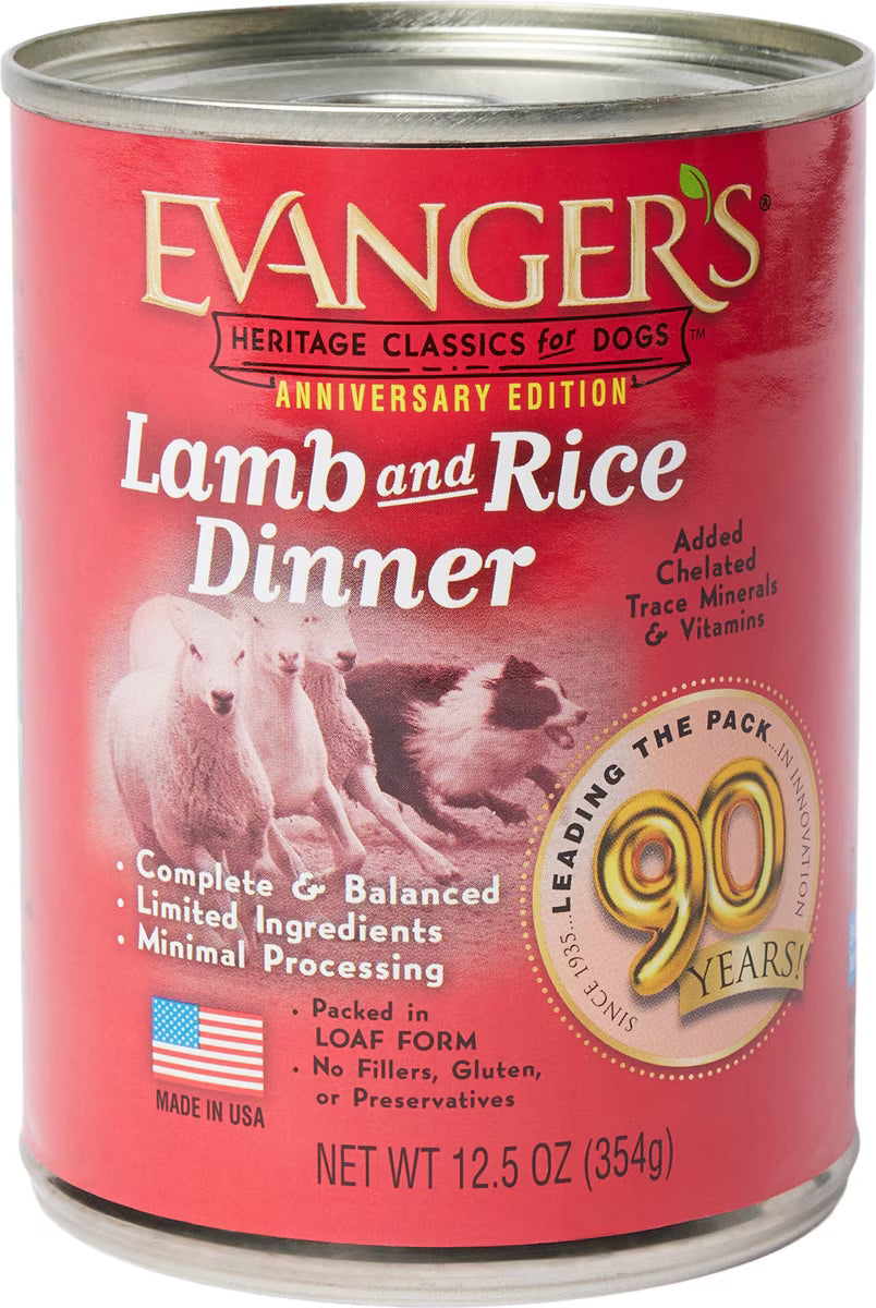 Evanger's Classic Lamb & Rice Dinner Canned Dog Food 13oz