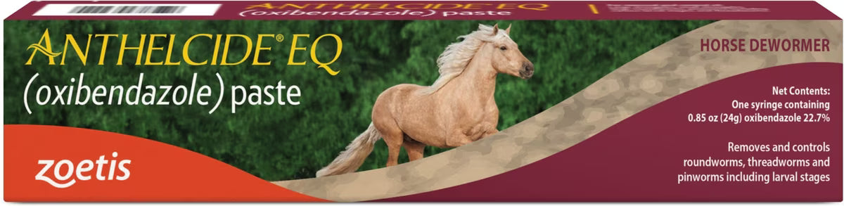 Anthelcide EQ Oxibendazole Dewomer Paste for Horses 0.85oz