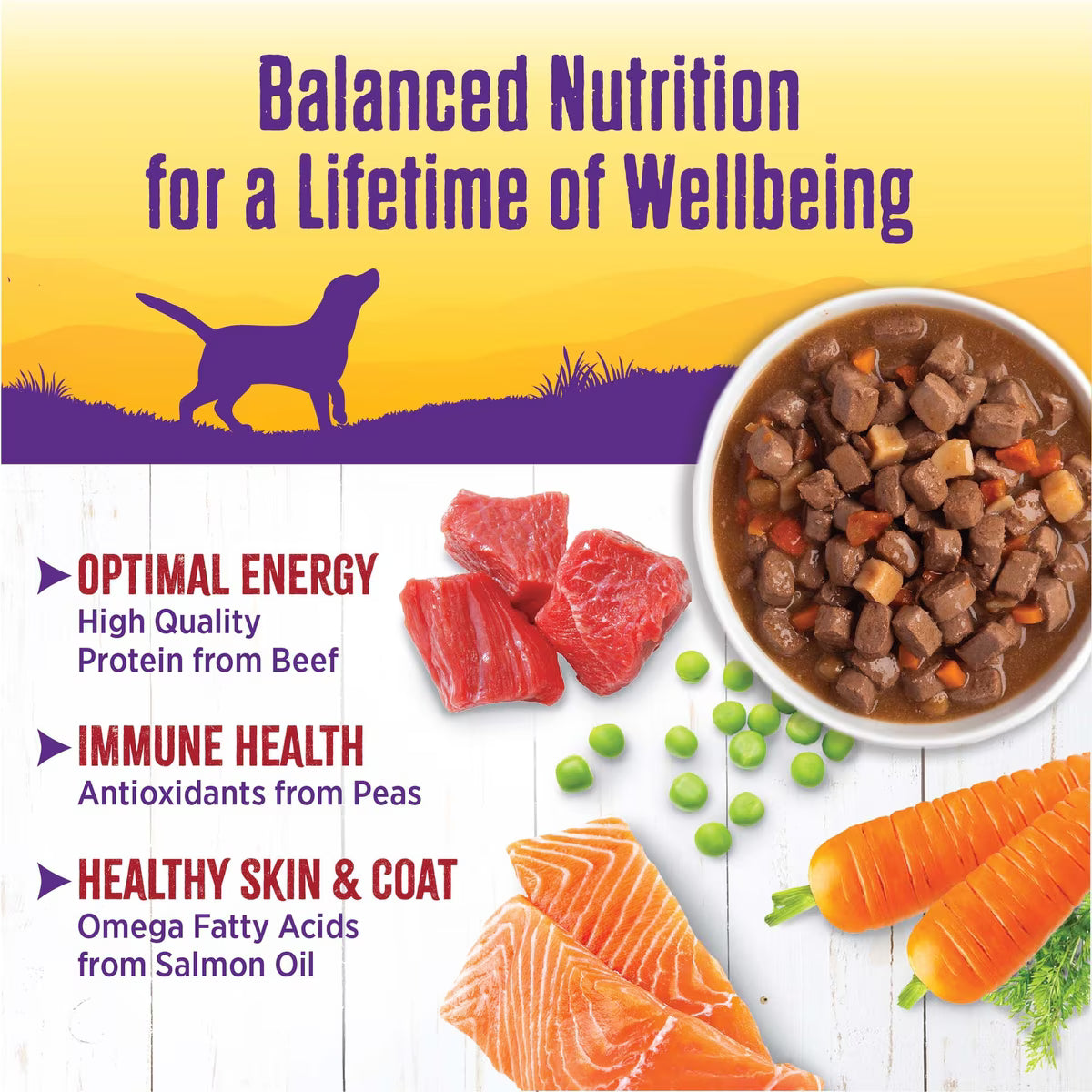 Wellness Beef Stew with Carrots & Potatoes Grain-Free Canned Dog Food 12.5oz