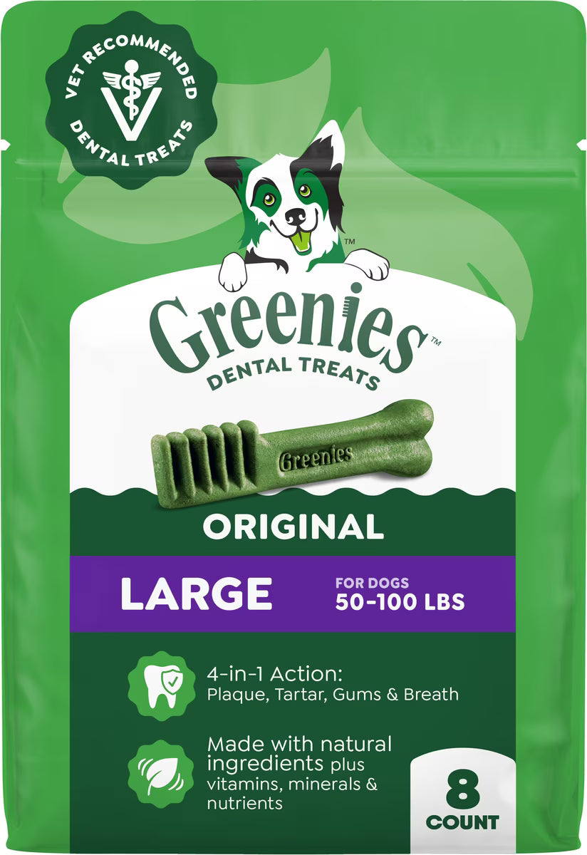 GREENIES LARGE 8PK 12 OZ