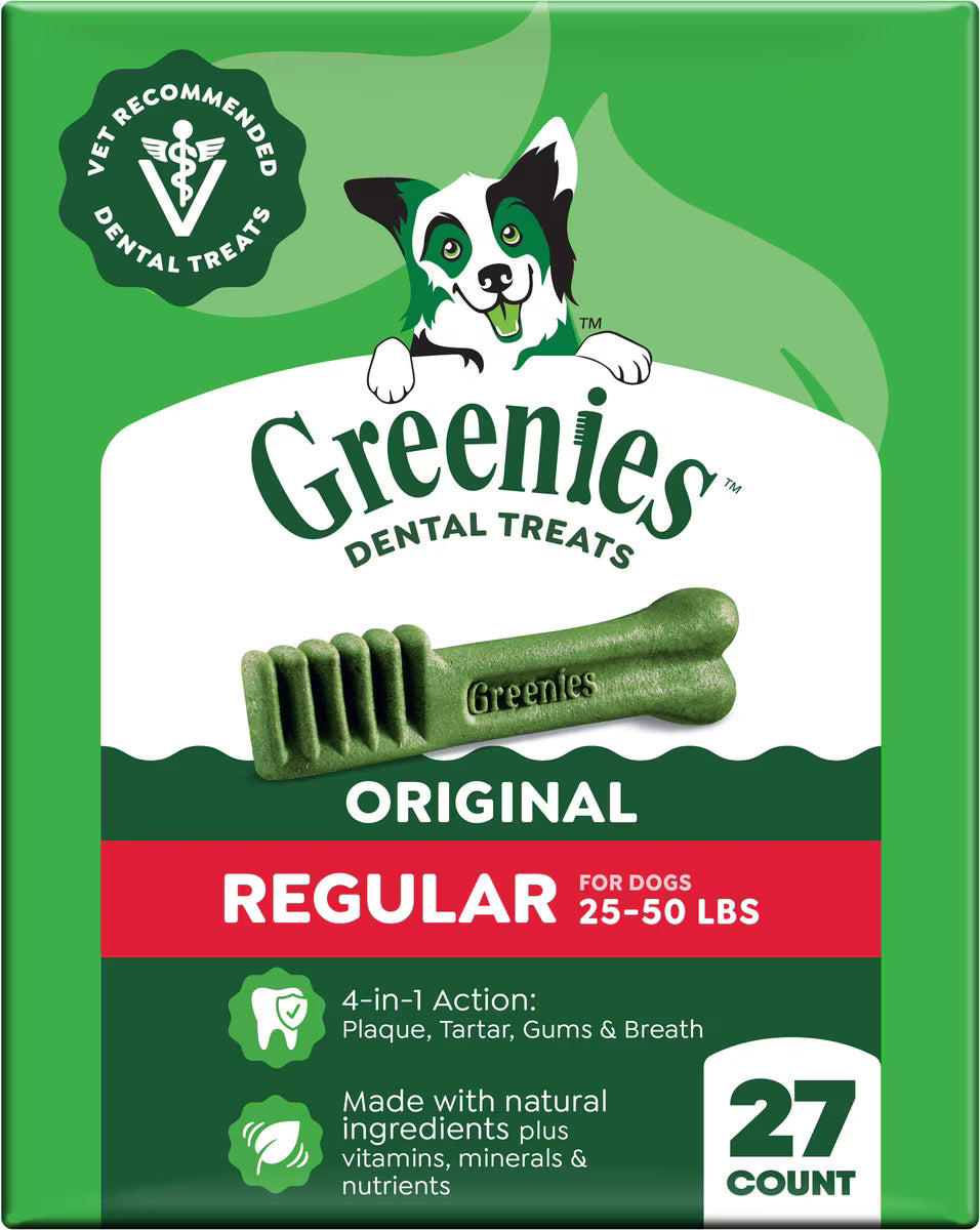 Greenies Regular Original Chicken Flavored Dental Dog Chews 27pk