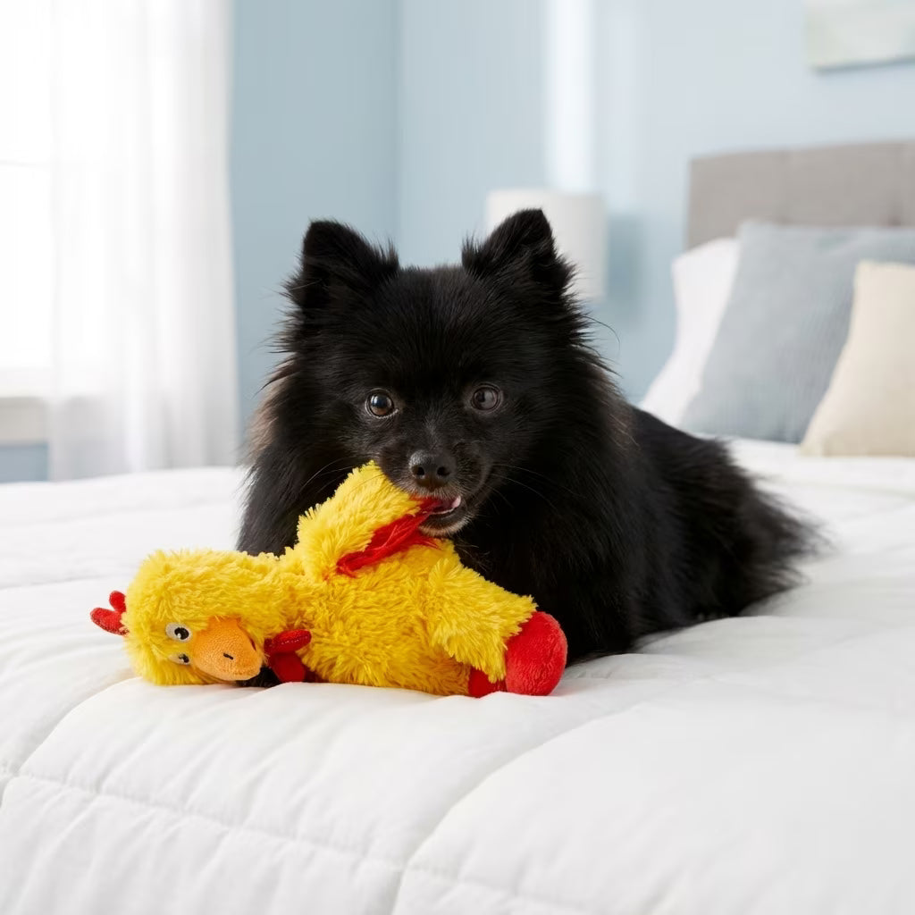 Kong Knots Chicken Plush Dog Toy Small