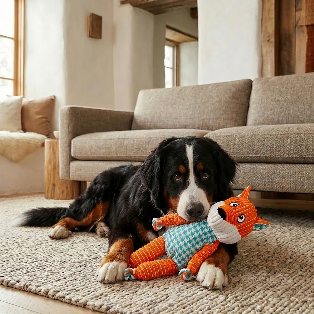 Kong Floppy Knots Fox Dog Toy XL