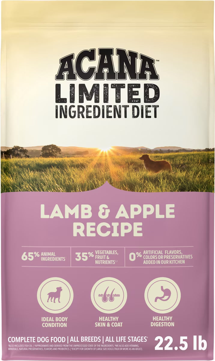 ACANA Singles Limited Ingredient Lamb & Apple Grain-Free Dry Dog Food 22.5LB