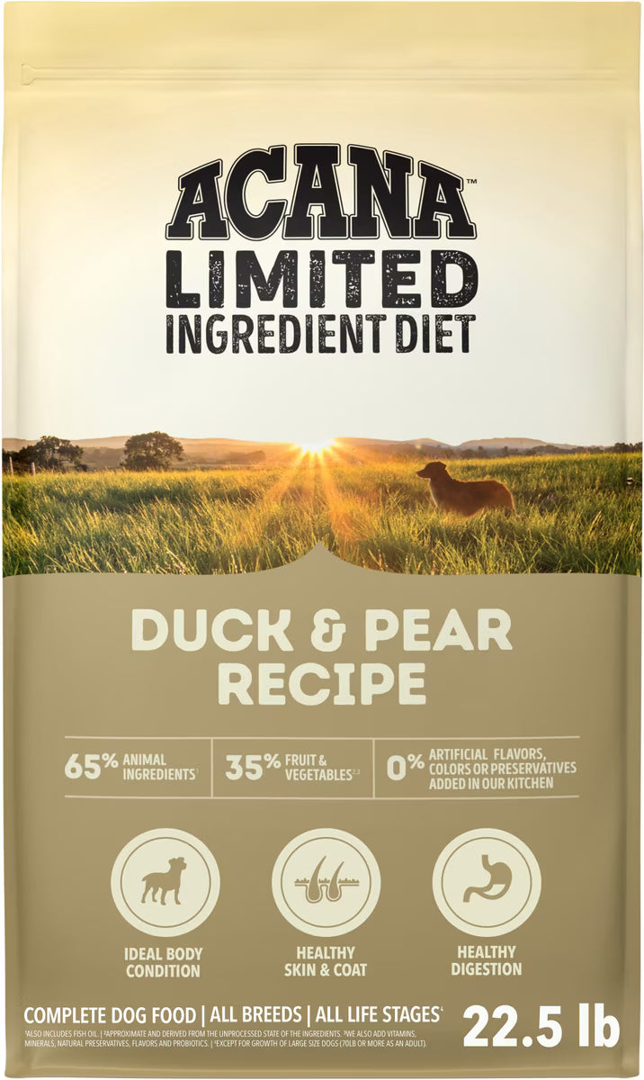 ACANA Singles Limited Ingredient Duck & Pear Grain-Free Dry Dog Food 22.5LB